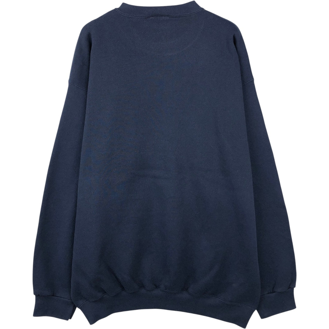 Vintage 90'S Reebok One-Point Logo Sweatshirt, Made in USA, Men's XL cotton navy blue type Vintage Second Hand