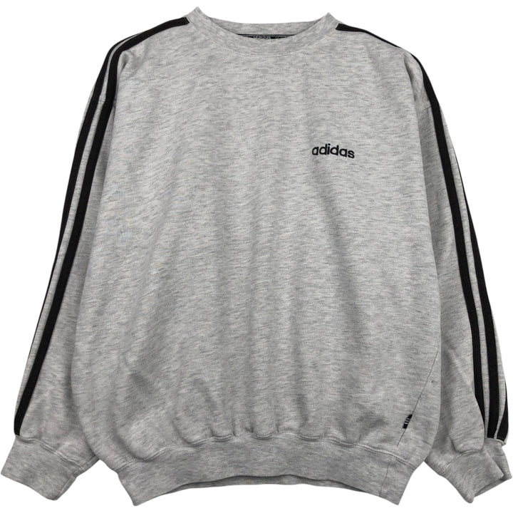 Vintage 90s-00'S Adidas One-Point Logo Sweatshirt, Men's Size Medium cotton gray type Vintage Second Hand