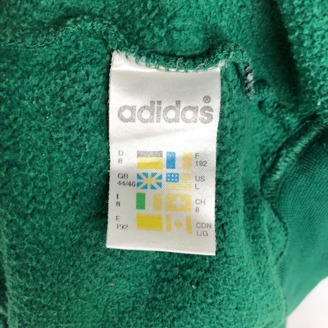 Vintage 80s-90'S Adidas One-Point Logo Sweatshirt, Men's Size L cotton green type Vintage Second Hand