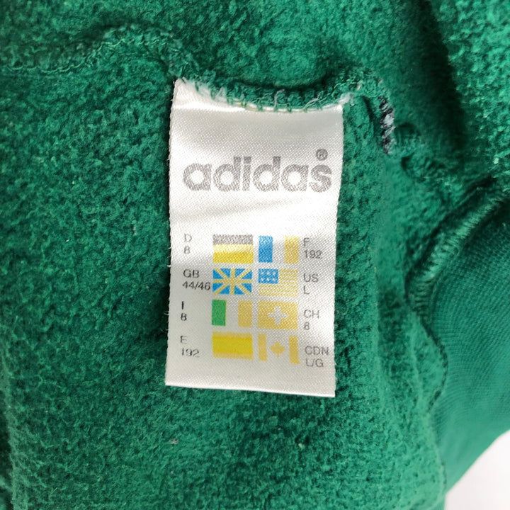Vintage 80s-90'S Adidas One-Point Logo Sweatshirt, Men's Size L cotton green type Vintage Second Hand