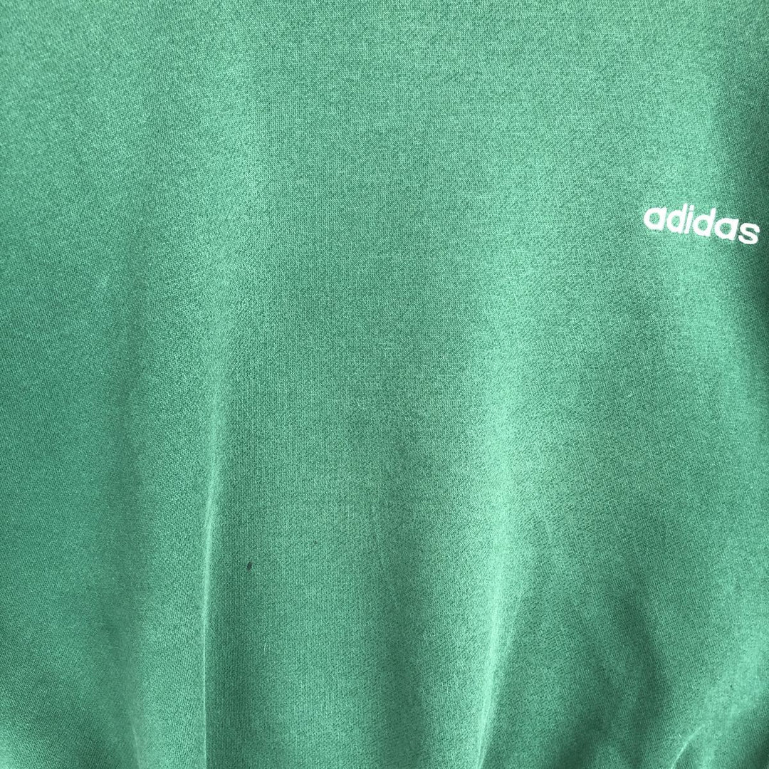 Vintage 80s-90'S Adidas One-Point Logo Sweatshirt, Men's Size L cotton green type Vintage Second Hand