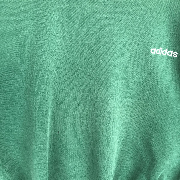 Vintage 80s-90'S Adidas One-Point Logo Sweatshirt, Men's Size L cotton green type Vintage Second Hand