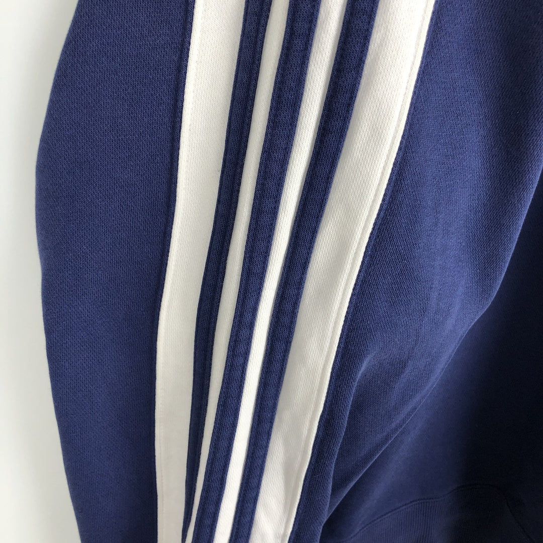90s-era Adidas logo sweatshirt, men's size L equivalent, vintage. cotton blue type Vintage Second Hand