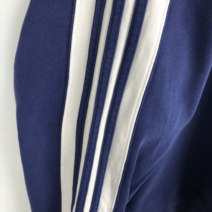 90s-era Adidas logo sweatshirt, men's size L equivalent, vintage. cotton blue type Vintage Second Hand