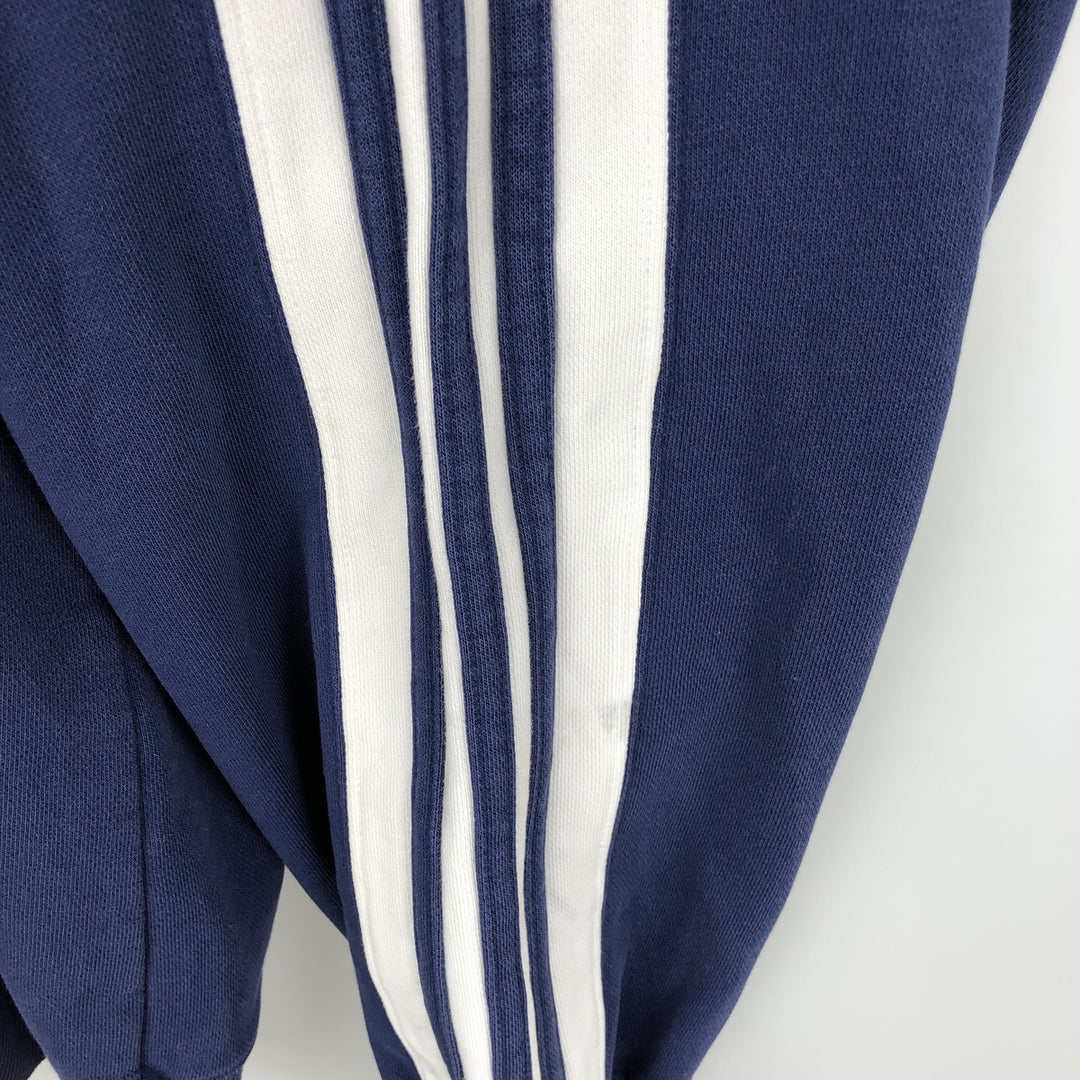 90s-era Adidas logo sweatshirt, men's size L equivalent, vintage. cotton blue type Vintage Second Hand