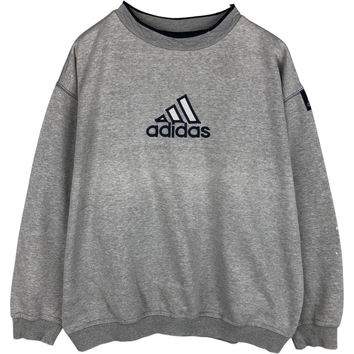 Vintage Adidas logo sweatshirt, size M, men's cotton gray type Vintage Second Hand