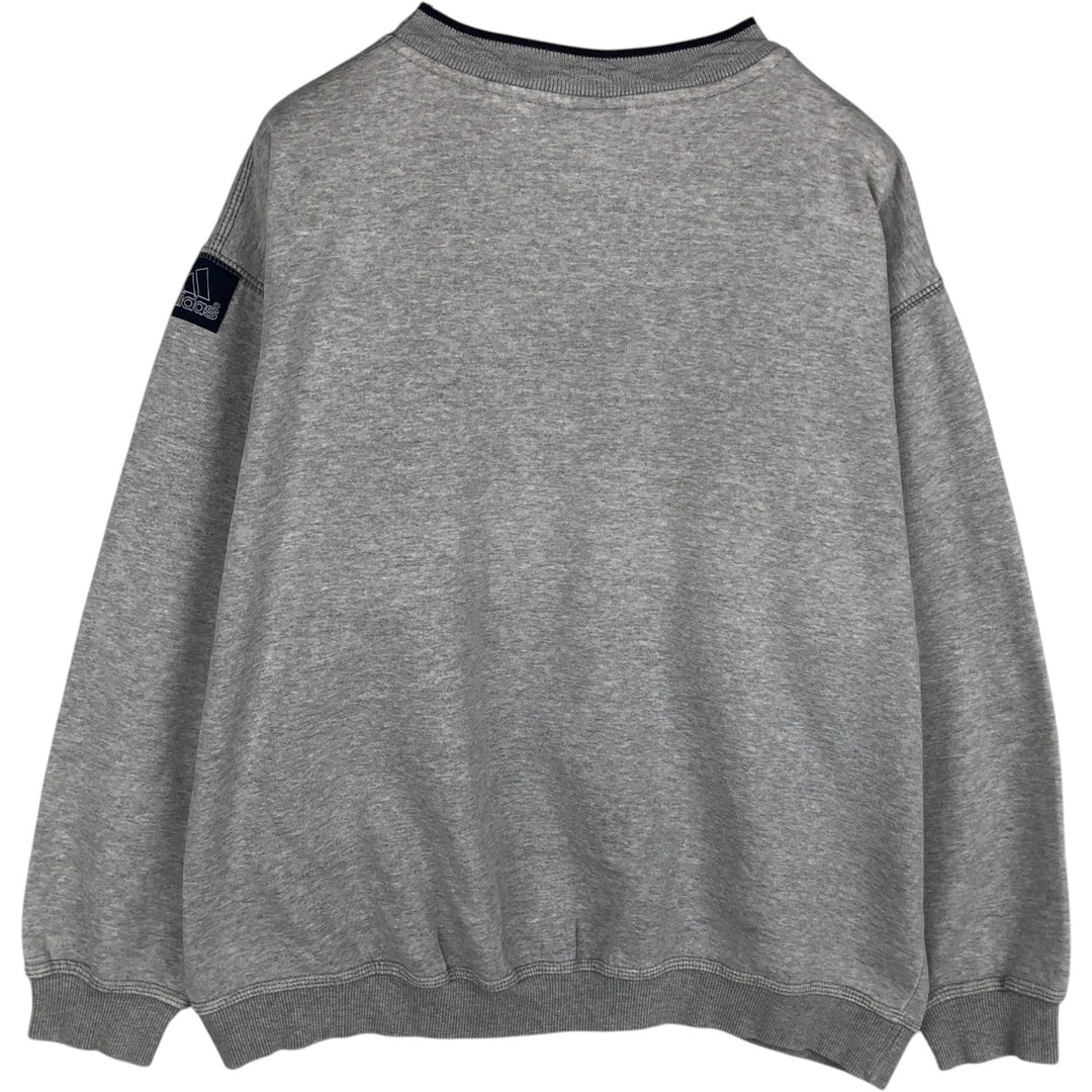 Vintage Adidas logo sweatshirt, size M, men's cotton gray type Vintage Second Hand