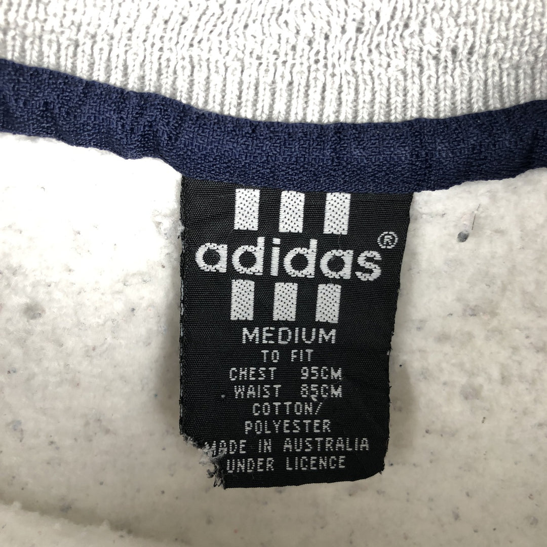 Vintage Adidas logo sweatshirt, size M, men's cotton gray type Vintage Second Hand