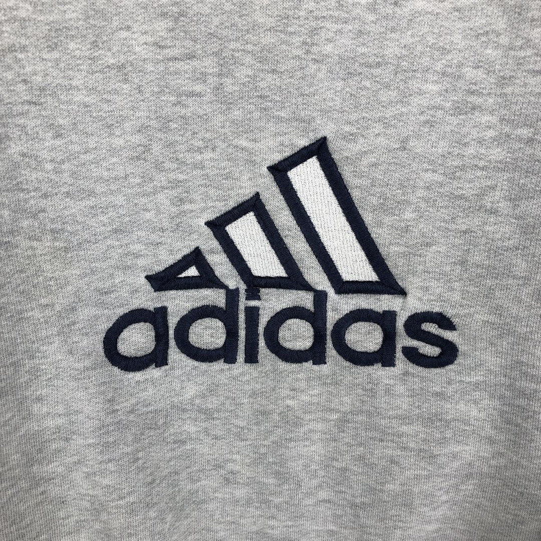 Vintage Adidas logo sweatshirt, size M, men's cotton gray type Vintage Second Hand