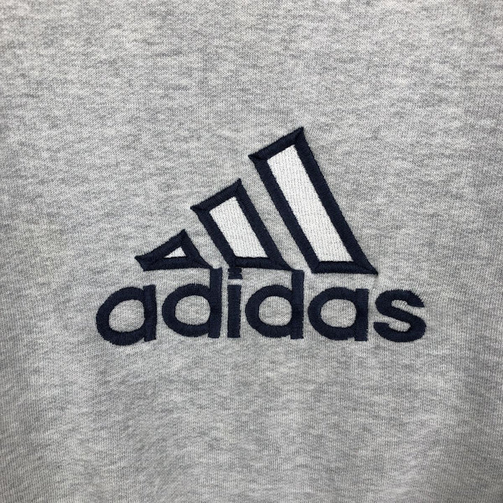 Vintage Adidas logo sweatshirt, size M, men's cotton gray type Vintage Second Hand