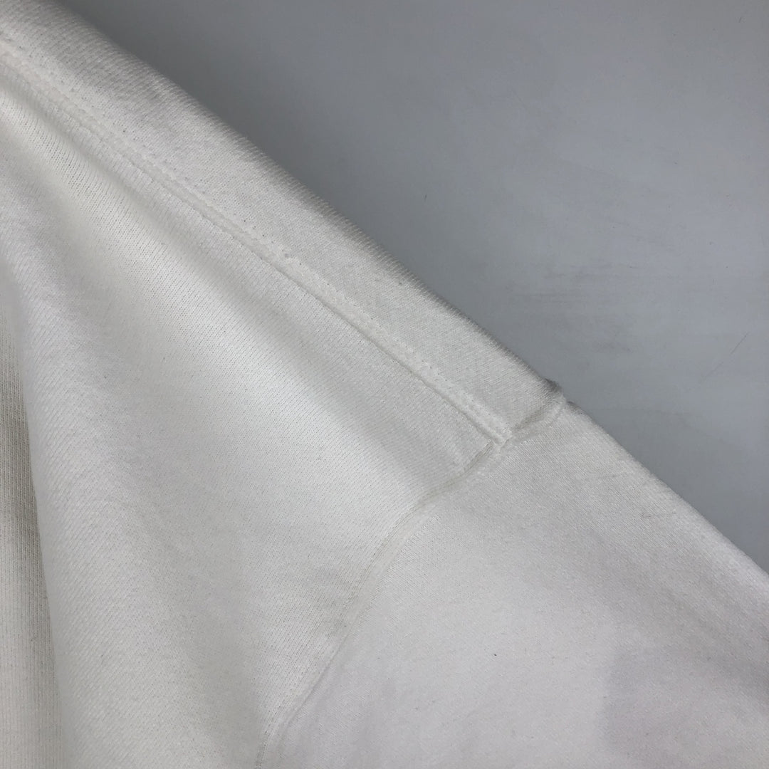 Vintage 90'S Nike logo sweatshirt, made in the USA, men's size XXL cotton white type Vintage Second Hand