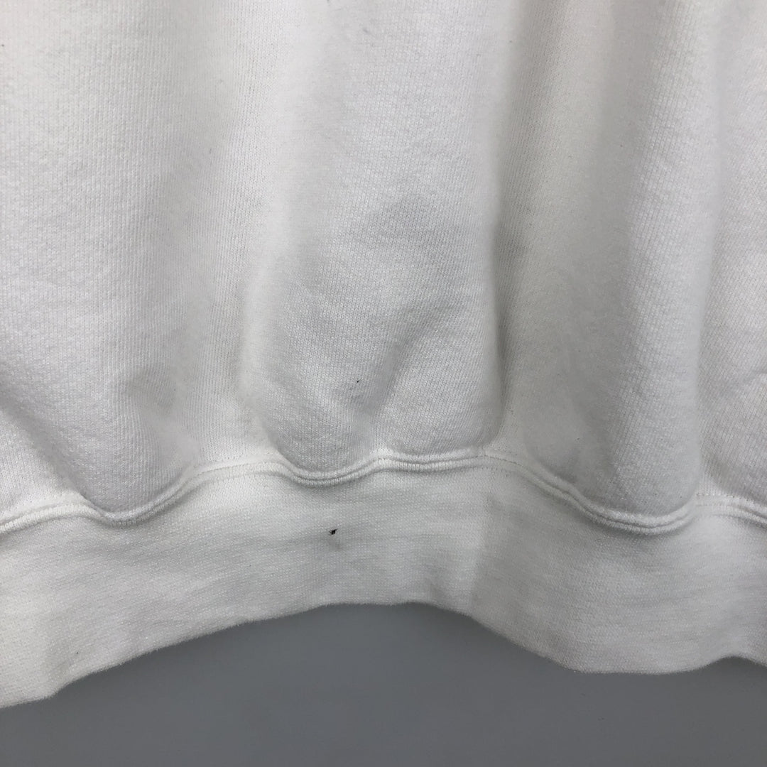 Vintage 90'S Nike logo sweatshirt, made in the USA, men's size XXL cotton white type Vintage Second Hand