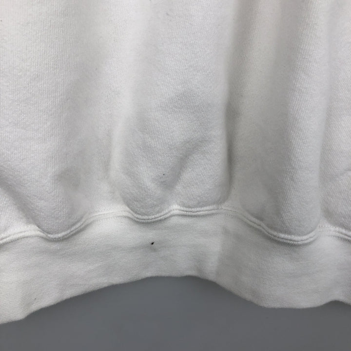 Vintage 90'S Nike logo sweatshirt, made in the USA, men's size XXL cotton white type Vintage Second Hand