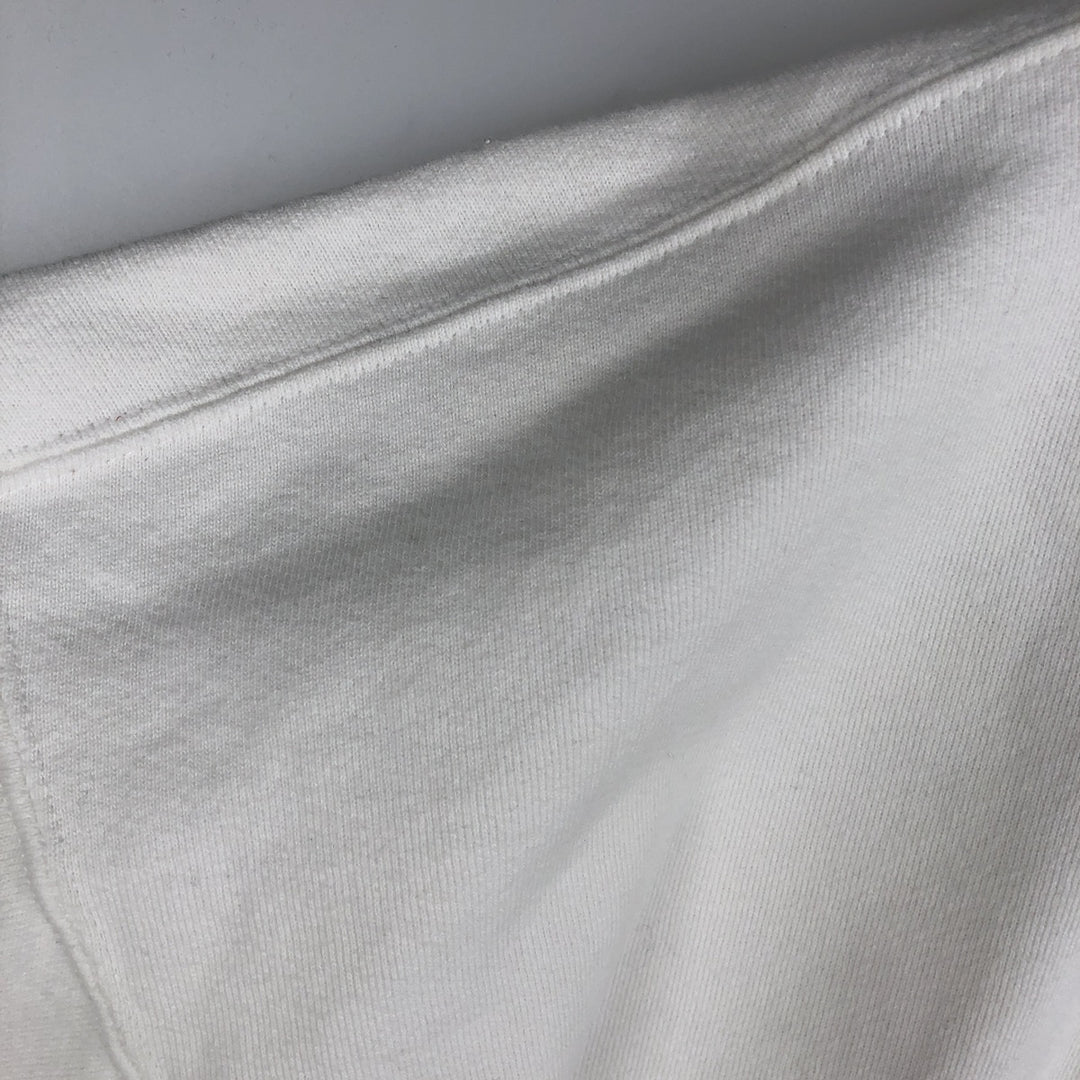 Vintage 90'S Nike logo sweatshirt, made in the USA, men's size XXL cotton white type Vintage Second Hand