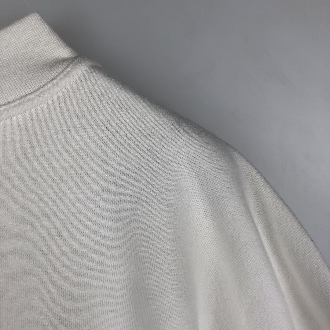 Vintage 90'S Nike logo sweatshirt, made in the USA, men's size XXL cotton white type Vintage Second Hand