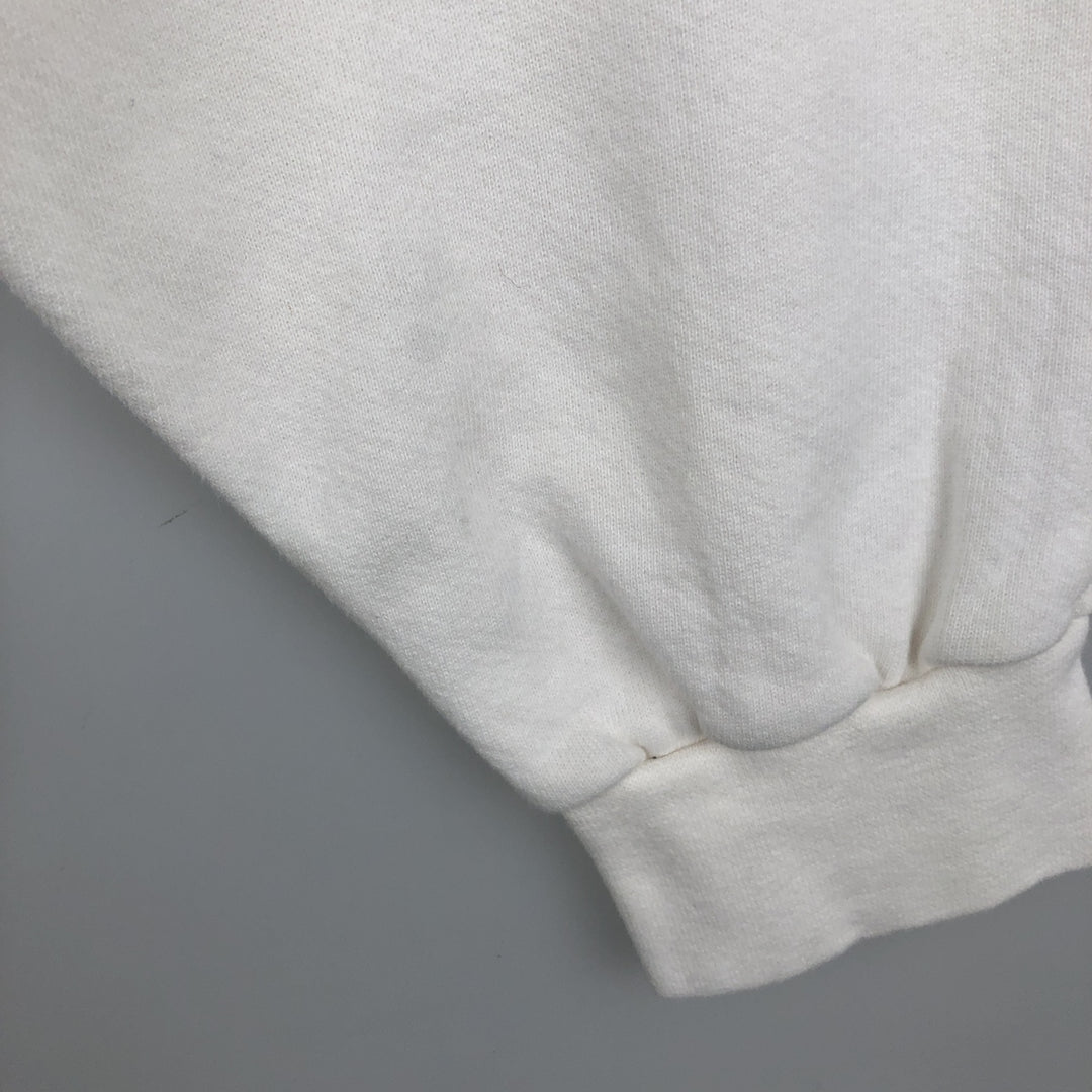 Vintage 90'S Nike logo sweatshirt, made in the USA, men's size XXL cotton white type Vintage Second Hand