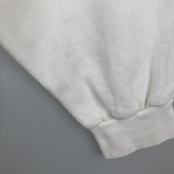 Vintage 90'S Nike logo sweatshirt, made in the USA, men's size XXL cotton white type Vintage Second Hand