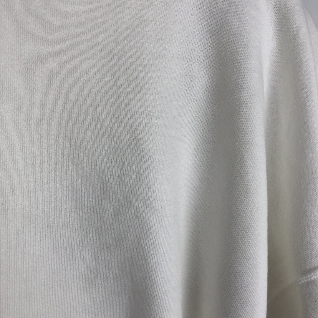 Vintage 90'S Nike logo sweatshirt, made in the USA, men's size XXL cotton white type Vintage Second Hand
