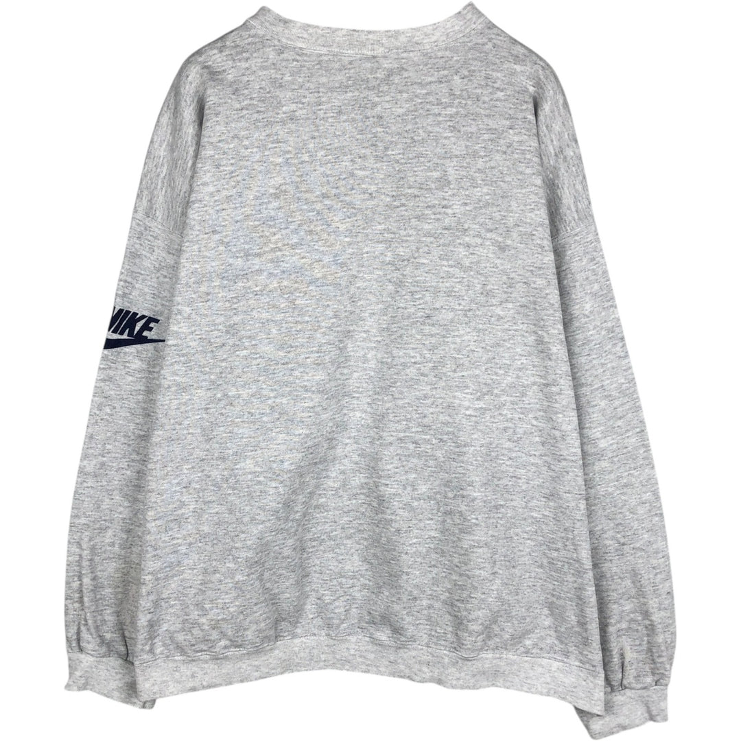 90'S Nike TEAM Pennsylvania State University College Character Sweatshirt, Made in USA, Men's XL equivalent. cotton gray type Vintage Second Hand