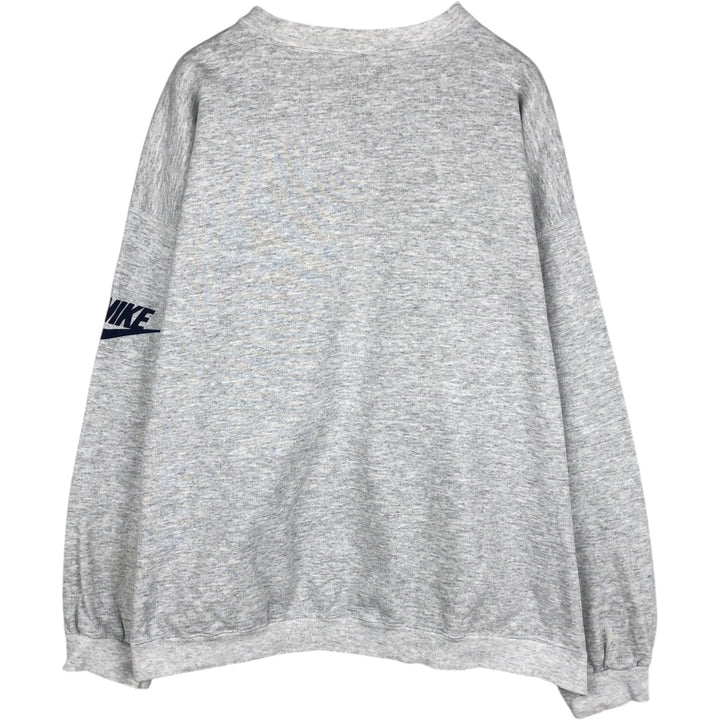 90'S Nike TEAM Pennsylvania State University College Character Sweatshirt, Made in USA, Men's XL equivalent. cotton gray type Vintage Second Hand