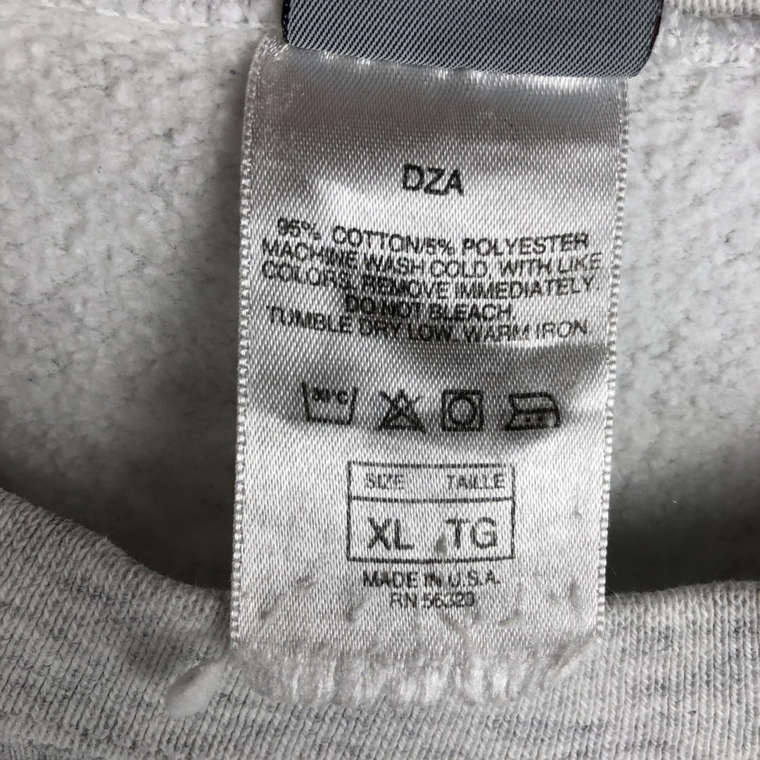 90'S Nike TEAM Pennsylvania State University College Character Sweatshirt, Made in USA, Men's XL equivalent. cotton gray type Vintage Second Hand