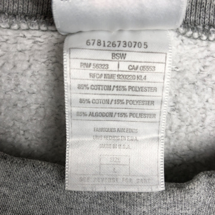 90'S Nike SUPER BOUL XXXII (32nd Super Bowl) Print Sweatshirt, Made in USA, Men's Size L (approx.) cotton gray type Vintage Second Hand
