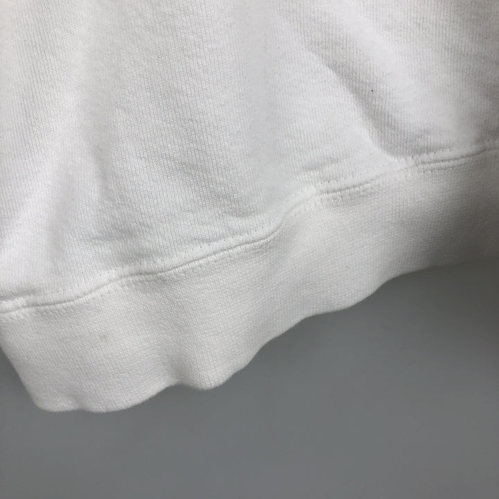 Vintage 90'S Nike One-Point Logo Sweatshirt, Made in USA, Men's XXL cotton white type Vintage Second Hand