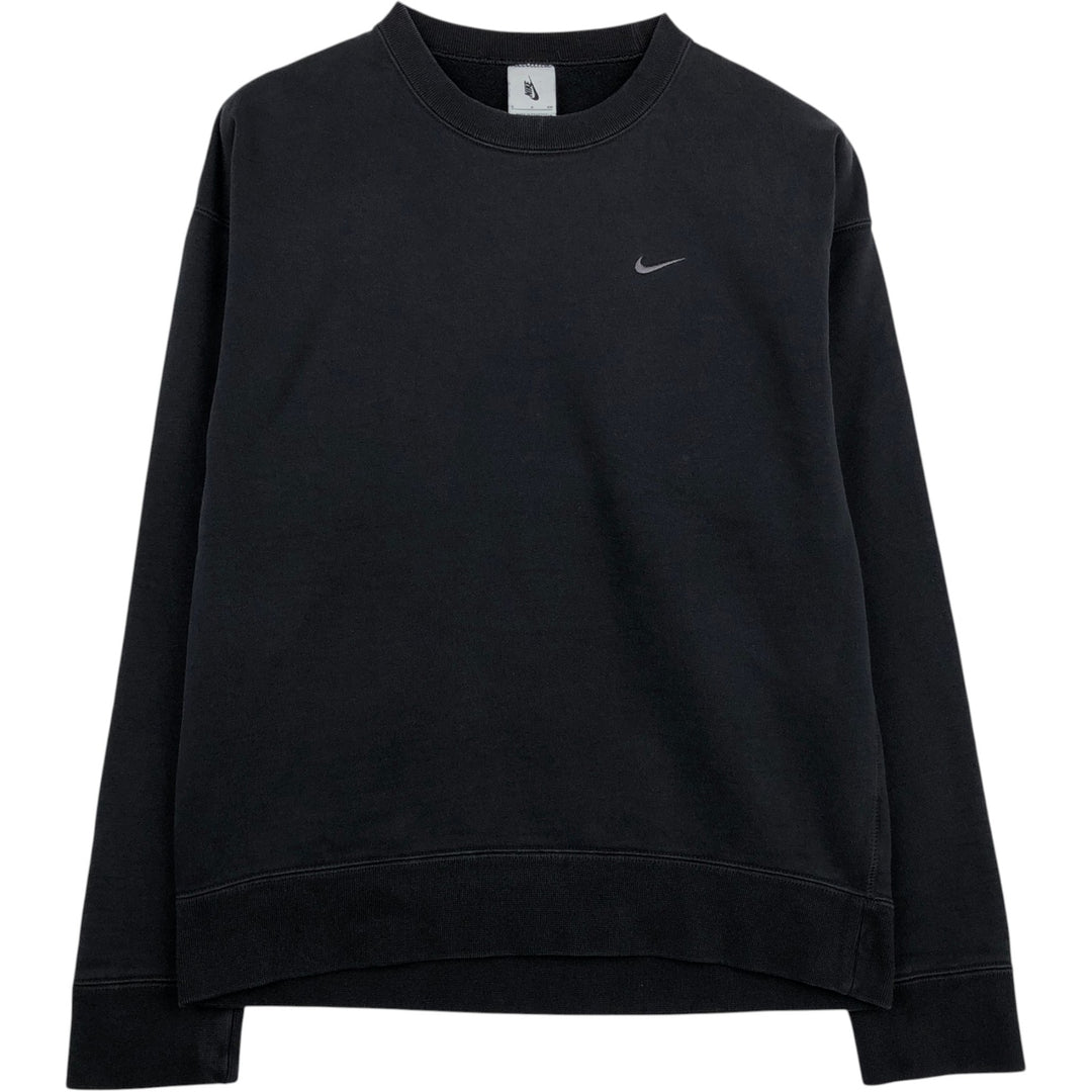 Nike One-Point Logo Sweatshirt, Men's Size Small cotton black type Vintage Second Hand