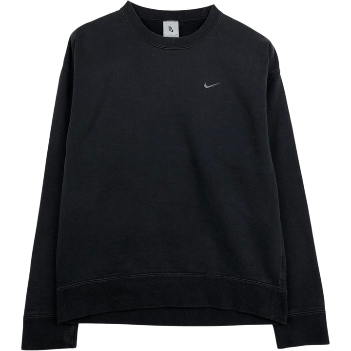 Nike One-Point Logo Sweatshirt, Men's Size Small cotton black type Vintage Second Hand