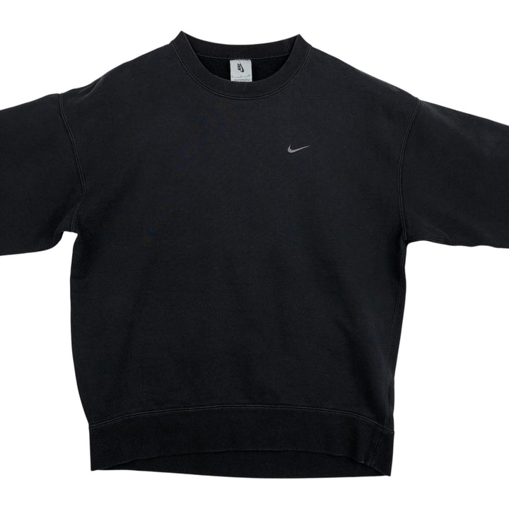 Nike One-Point Logo Sweatshirt, Men's Size Small cotton black type Vintage Second Hand