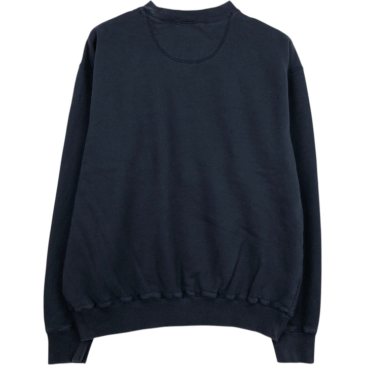 2000s~ Reebok Logo Sweatshirt, Men's Size L cotton navy blue type Vintage Second Hand