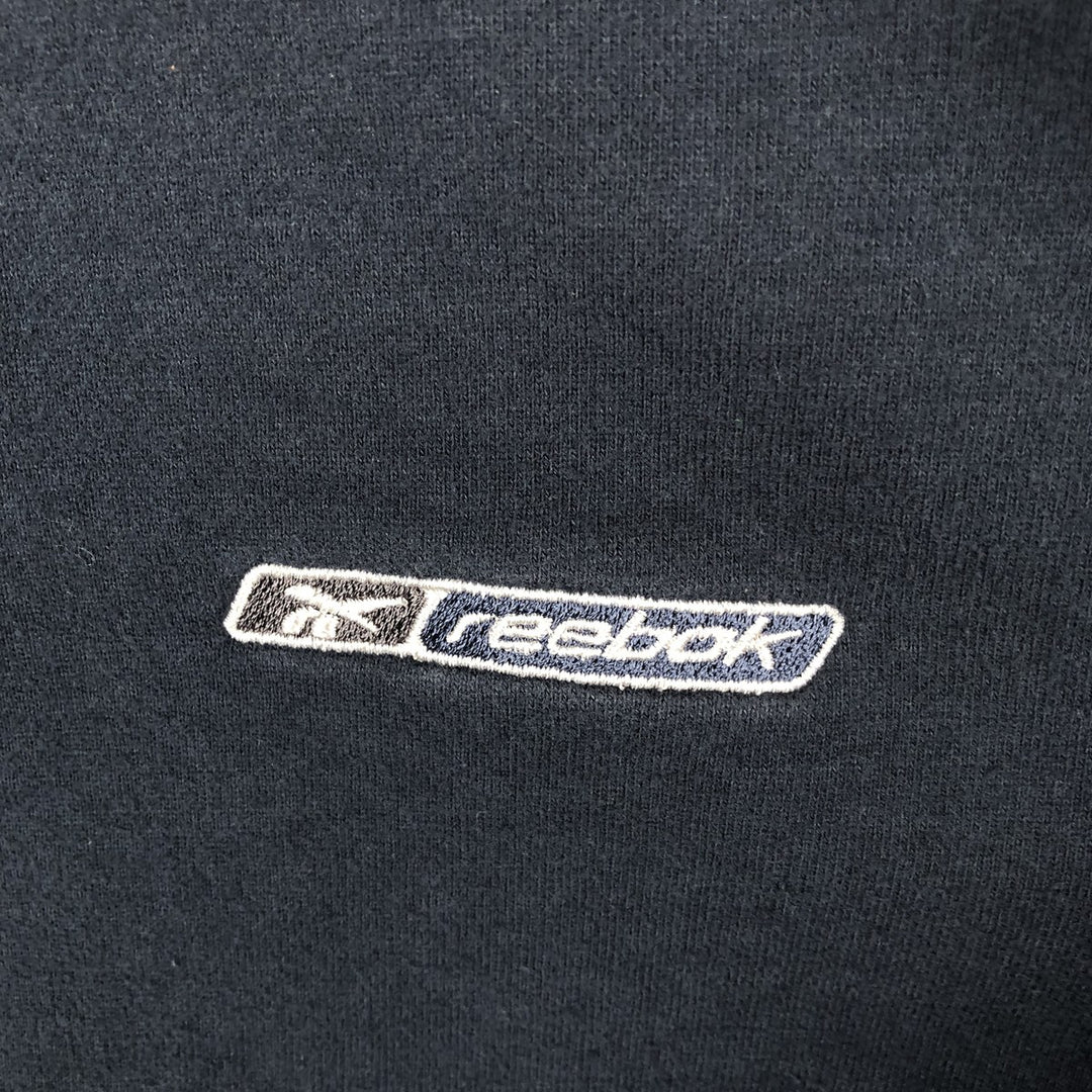 2000s~ Reebok Logo Sweatshirt, Men's Size L cotton navy blue type Vintage Second Hand