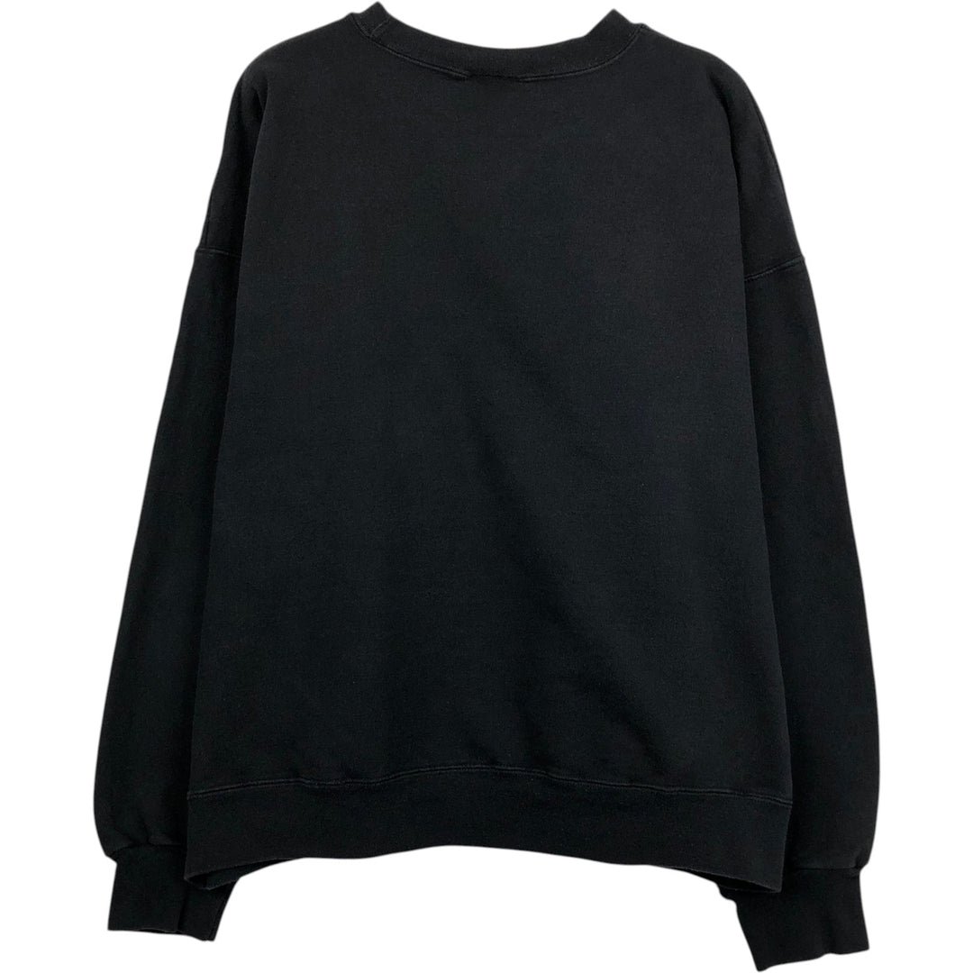 Thrasher printed sweatshirt, men's size XL (approx.) cotton black type Vintage Second Hand