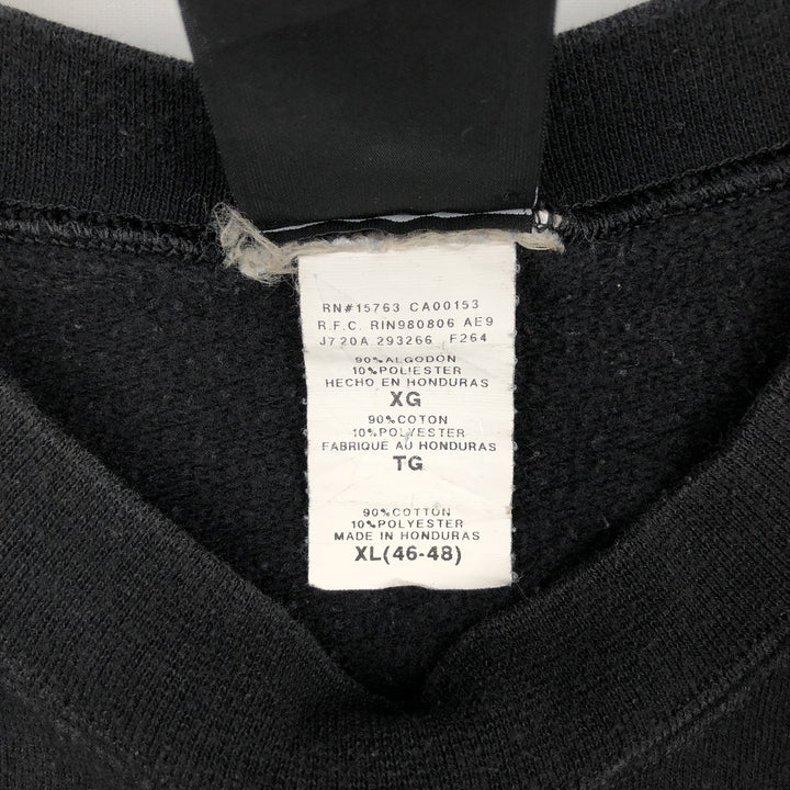 Thrasher printed sweatshirt, men's size XL (approx.) cotton black type Vintage Second Hand
