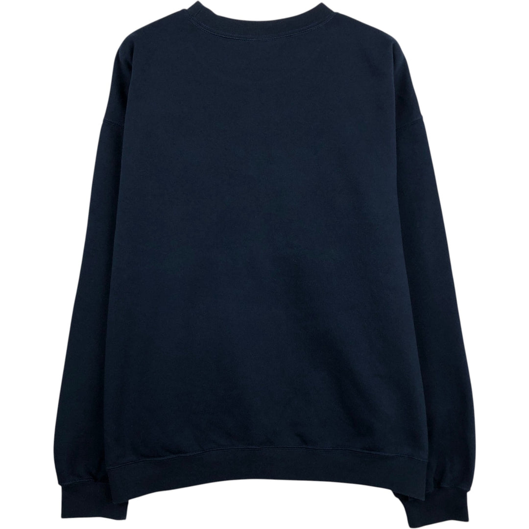 Adidas MLB New York Yankees Logo Sweatshirt (Men's Size L) cotton navy blue type Vintage Second Hand