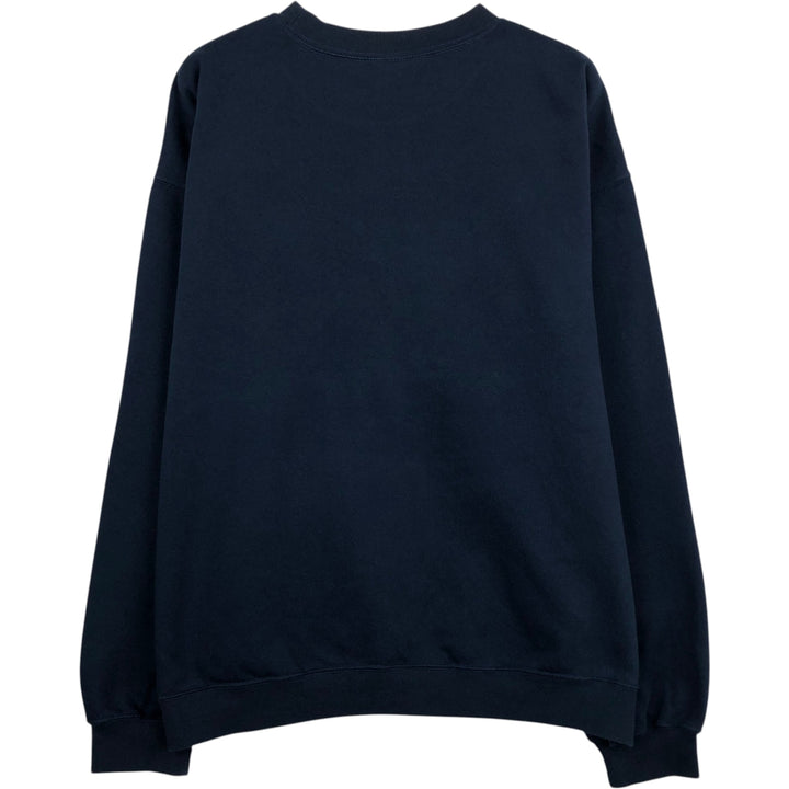 Adidas MLB New York Yankees Logo Sweatshirt (Men's Size L) cotton navy blue type Vintage Second Hand