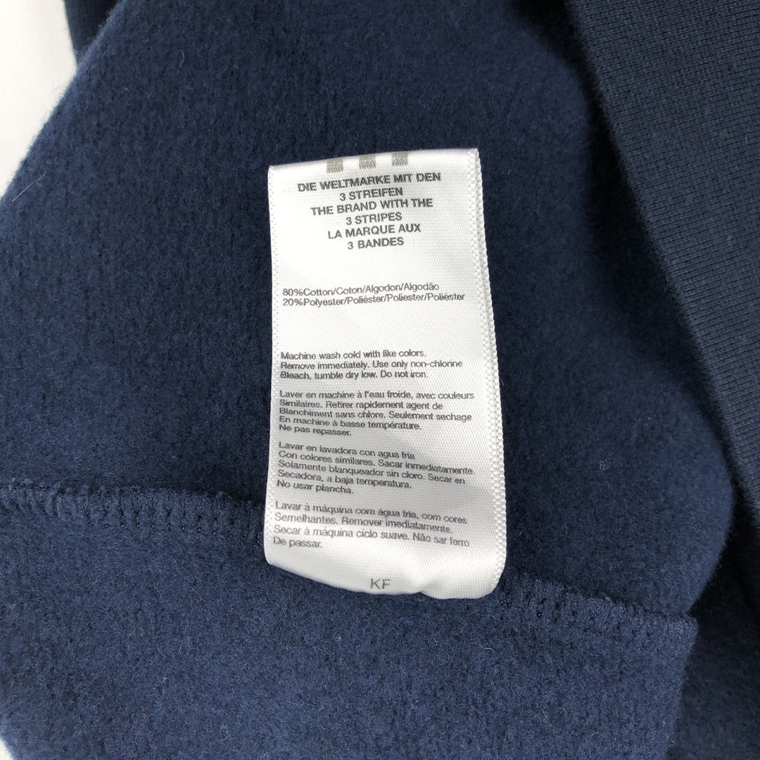 Adidas MLB New York Yankees Logo Sweatshirt (Men's Size L) cotton navy blue type Vintage Second Hand