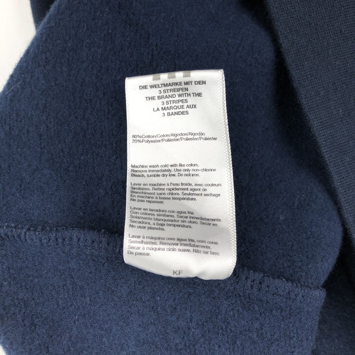 Adidas MLB New York Yankees Logo Sweatshirt (Men's Size L) cotton navy blue type Vintage Second Hand