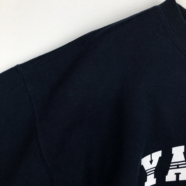 Adidas MLB New York Yankees Logo Sweatshirt (Men's Size L) cotton navy blue type Vintage Second Hand