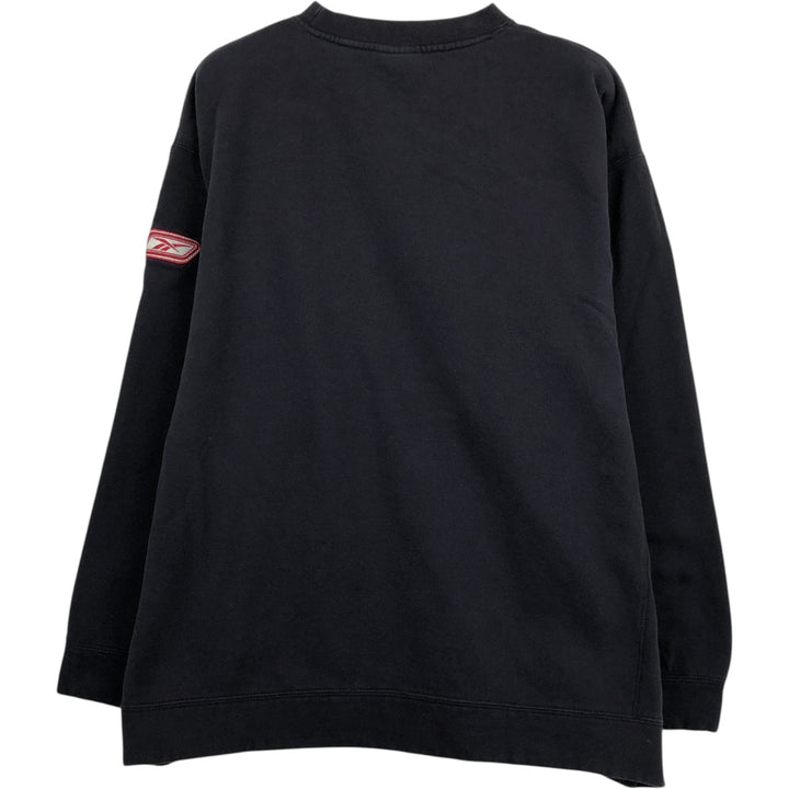 2000'S Reebok sweatshirt, men's size XL. cotton black type Vintage Second Hand