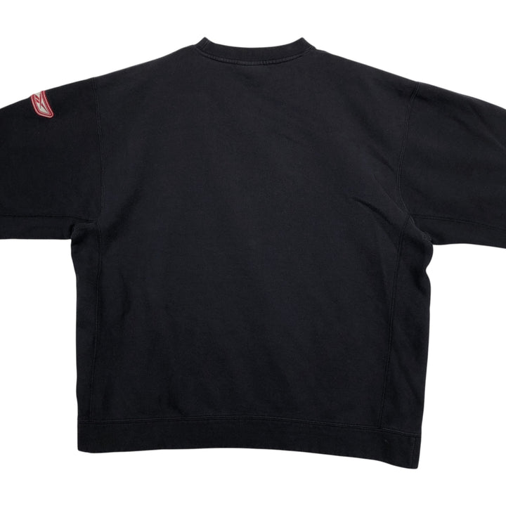 2000'S Reebok sweatshirt, men's size XL. cotton black type Vintage Second Hand