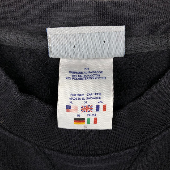 2000'S Reebok sweatshirt, men's size XL. cotton black type Vintage Second Hand