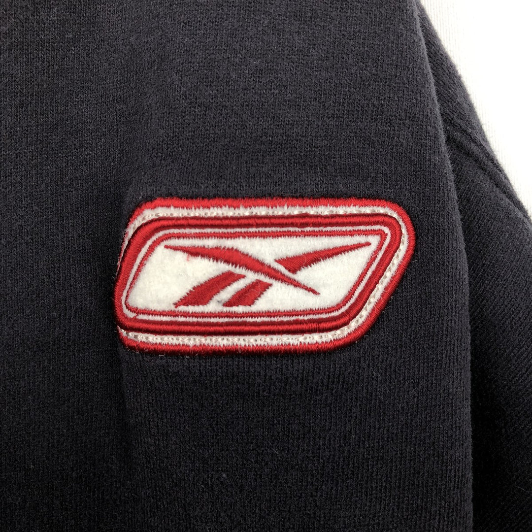 2000'S Reebok sweatshirt, men's size XL. cotton black type Vintage Second Hand