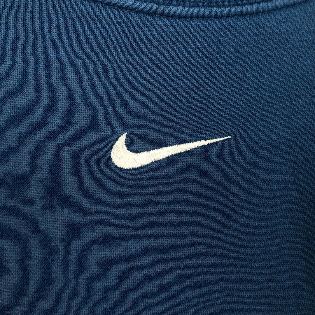 Nike Center Logo One-Point Logo Sweatshirt, Men's Size Small cotton blue type Vintage Second Hand