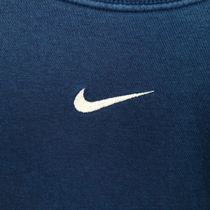 Nike Center Logo One-Point Logo Sweatshirt, Men's Size Small cotton blue type Vintage Second Hand