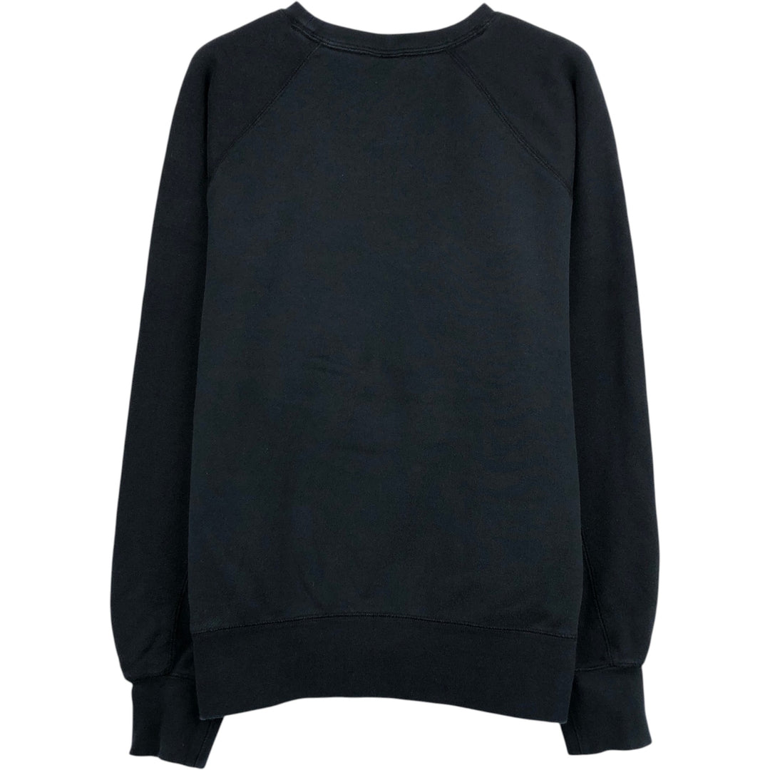 Nike logo sweatshirt, men's size M (approx.), raglan sleeves. cotton black type Vintage Second Hand