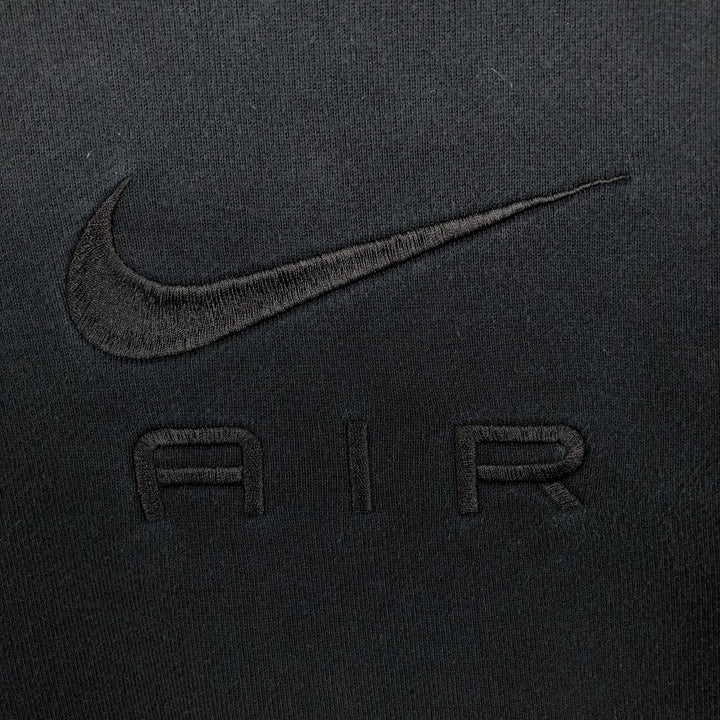 Nike logo sweatshirt, men's size M (approx.), raglan sleeves. cotton black type Vintage Second Hand