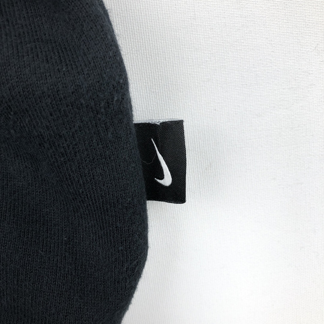Nike logo sweatshirt, men's size M (approx.), raglan sleeves. cotton black type Vintage Second Hand