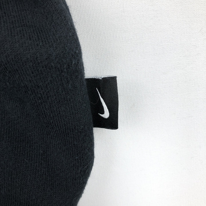 Nike logo sweatshirt, men's size M (approx.), raglan sleeves. cotton black type Vintage Second Hand