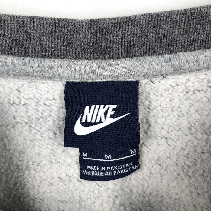 Nike One Point Logo Sweatshirt, Trainer, Men's M Size cotton gray type Vintage Second Hand